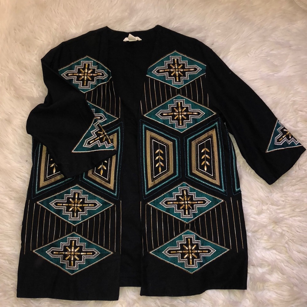 Lightweight embroidered jacket